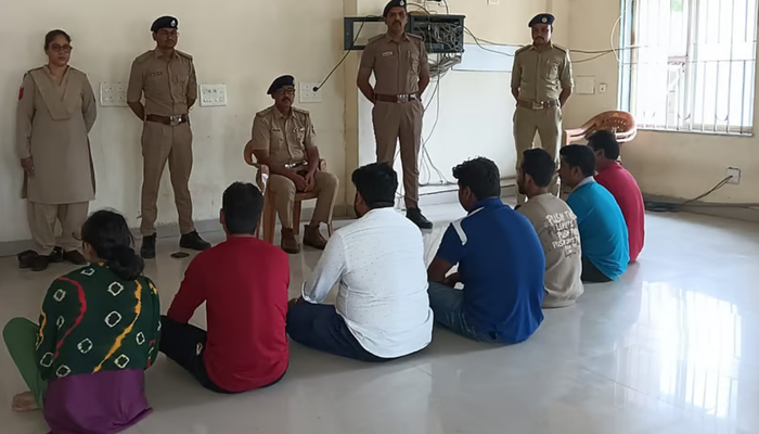 Illegal immigrants nabbed in a joint operation of police and the crime branch in Gujarat.
