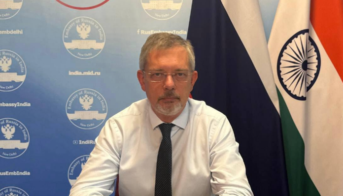 The Russian envoy emphasises the close bilateral relations between Moscow and New Delhi.