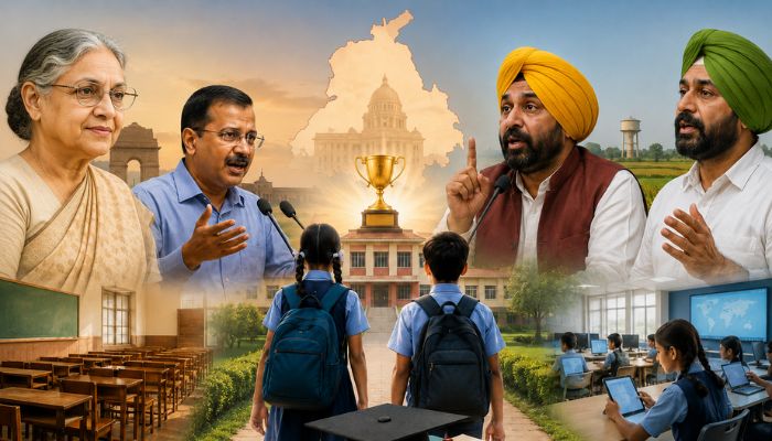 As Congress and AAP fight to take credit for developing the ‘education sector’ of Punjab, read how Arvind Kejriwal was accused of passing Sheila Dixit’s work in Delhi as his own
