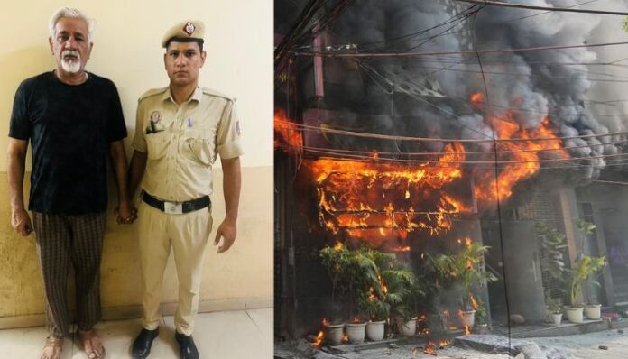 Image alt text: Flourish Stay B&B building owner arrested after Delhi guest house fire killed 21 people.