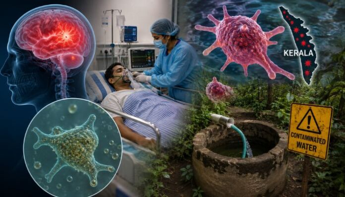 Kerala has reported 133 confirmed cases and 33 deaths from amoebic meningoencephalitis in the first five months of 2026, marking a sharp increase compared to previous years.