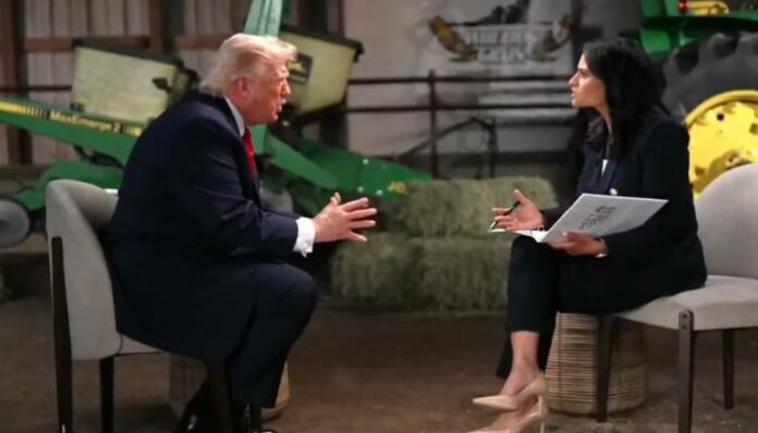 Donald Trump walks out of NBC interview after clash with Kristen Welker over election fraud claims.