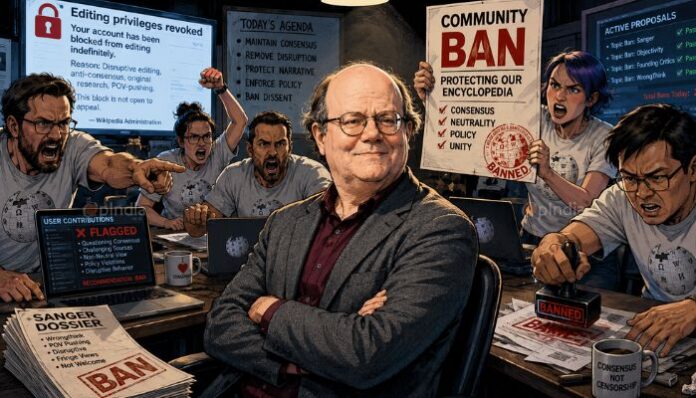 Wikipedia bans co-founder Larry Sanger following criticism of Left-wing censorship, anti-Hindu bias and source controls