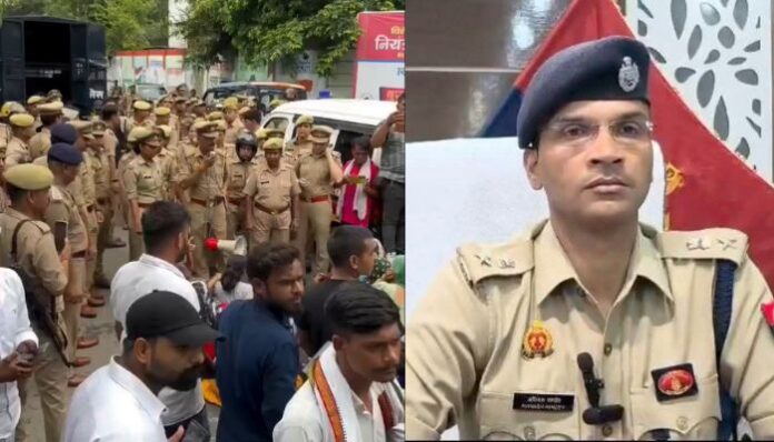 The viral video of Meerut SSP Avinash Pandey allegedly slapping protesters demanding justice for Lalita Gautam has triggered a political storm in Uttar Pradesh.