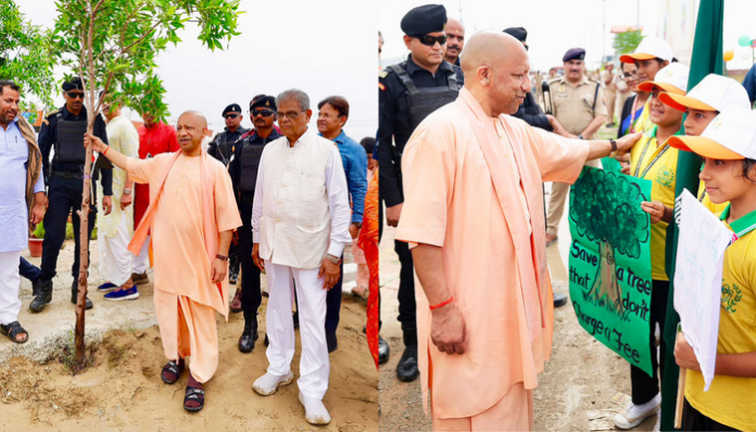 CM Yogi launched a state wide tree plantation campaign.