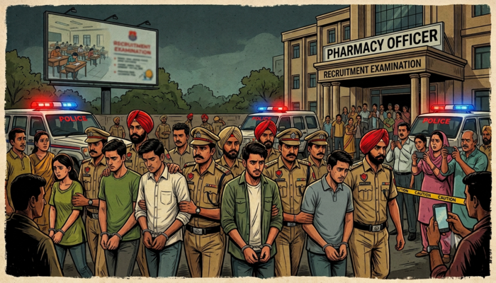 Major racket busted in Punjab, candidates caught cheating during Pharmacy Officer recruitment test, 35 arrested