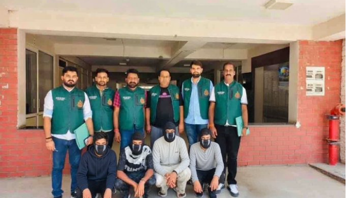 Delhi police arrested four people linked to the interstate arms and terror network of Pakistan-based ISI handler Shahzad Bhatti.