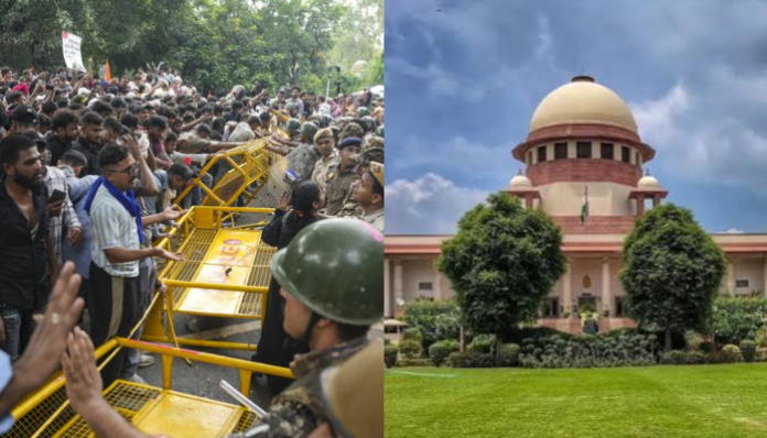 Supreme Court orders to suspend action against student demonstrators.