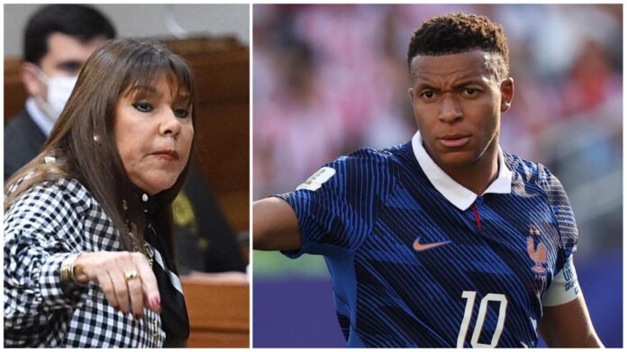 Paraguayan Senator Celeste Amarilla France captain Kylian Mbappé