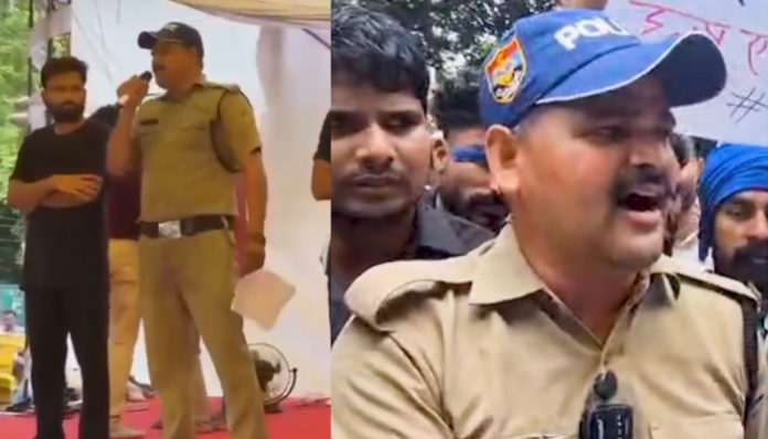 Uttarakhand constable Sher Singh resigned in support of protestors at Jantar Mantar.