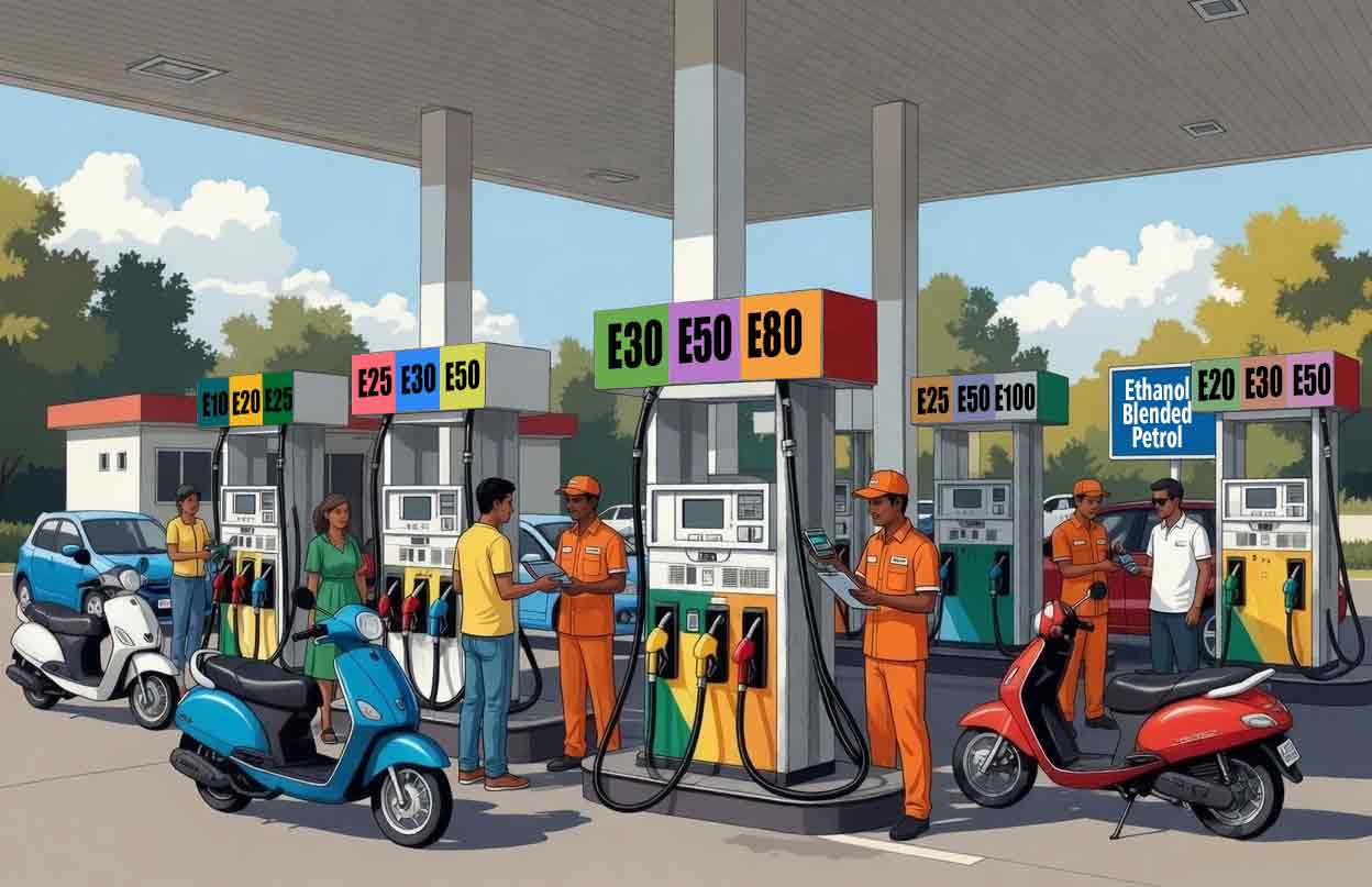 Ethanol-blended Petrol is here to stay, but forcing one blend on all vehicles hurts people: Multiple choices from E10 to E100 at different prices is the only fair way