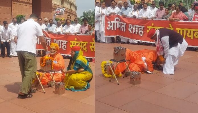 Ram Mandir donation theft: Pappu Yadav stages Hinduphobic skit inside Parliament complex