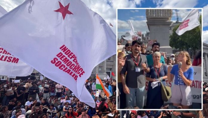 Greta Thunberg backs the CJP-led student protest during an SFI UK gathering in London.