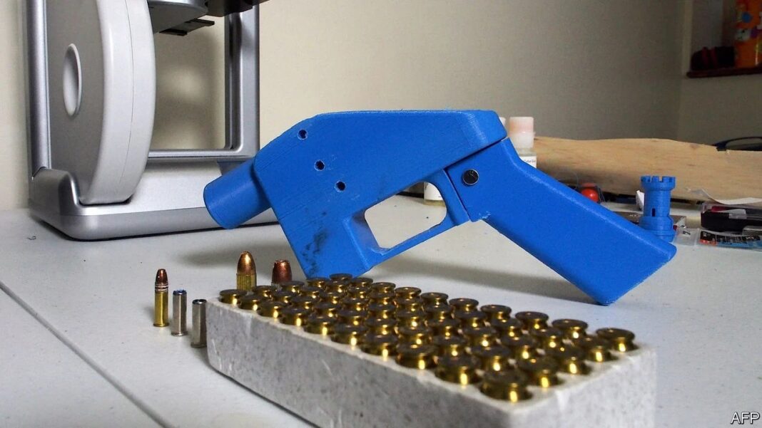 Photo of a 3D-Printed Gun
