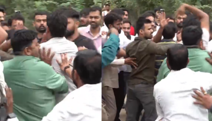 Villagers in Jaipur chased away CJP leaders who came to visit a government school.