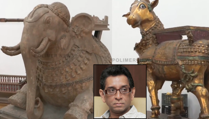 Idol wing of Tamil Nadu police raids office of businessman Ranvir Shah, seizes five ancient giant idols