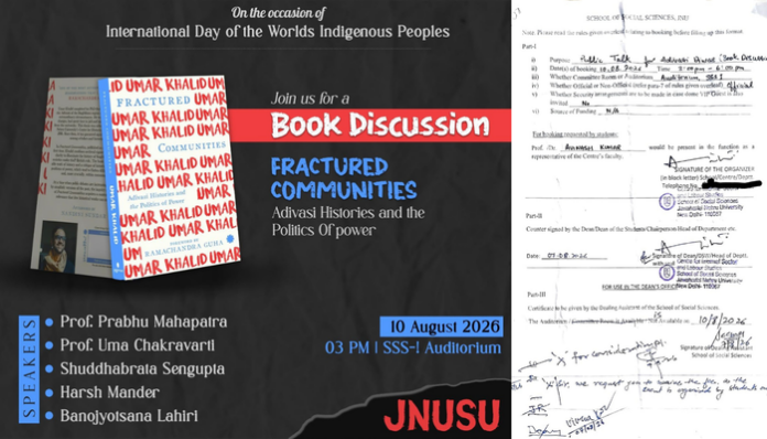 JNU cancels book discussion even on UAPA accused Umar Khalid's PhD thesis.