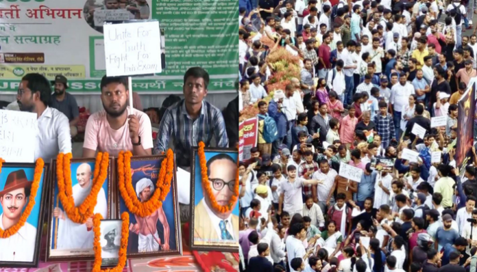 Students are leading massive protests in Jharkhand over repeated paper leaks.