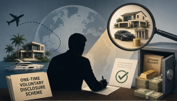 Centre has launched a one-time disclosure scheme to allow eligible taxpayers to disclose certain undisclosed assets.