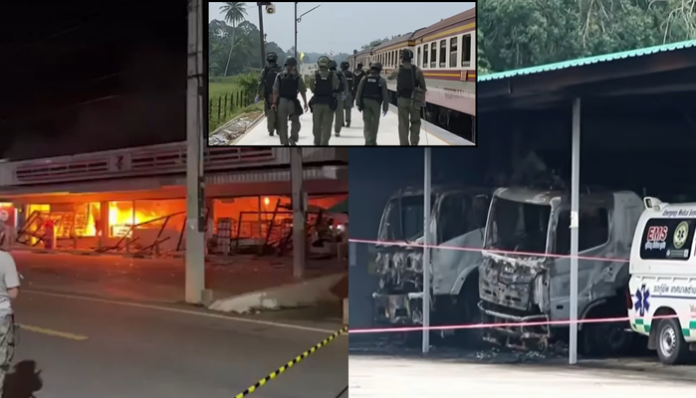 A series of attacks happened in three southern provinces of Thailand.