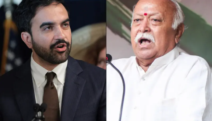 Zohran Mamdani opposes Mohan Bhagwat’s program at Madison Square.