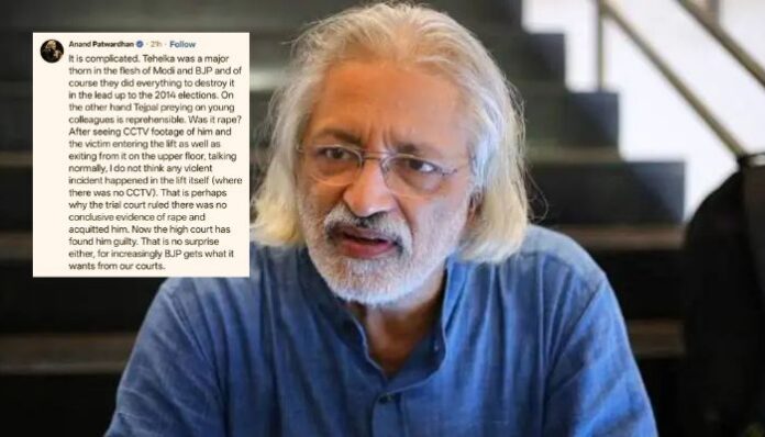 'Award-wapsi' gang leader Anand Patwardhan defends rapist Tarun Tejpal, casts aspersions on the victim and Bombay HC