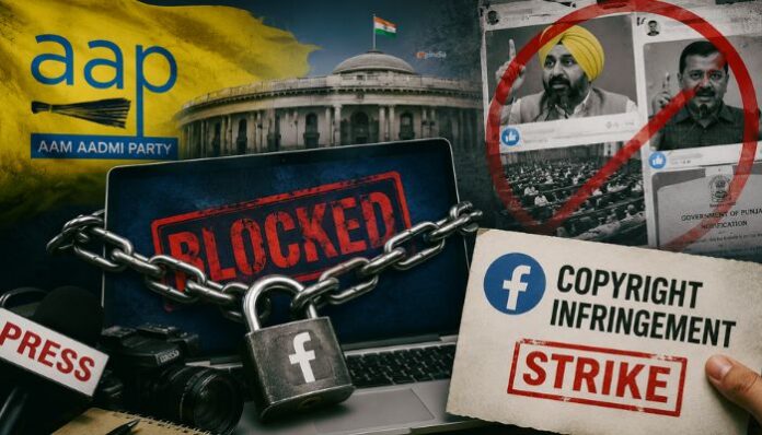 AAP Punjab weaponising copyright strikes as a press censorship tool to silence critical journalists and media outlets
