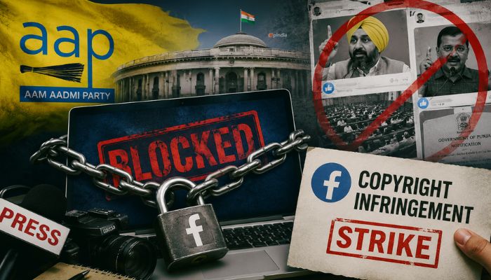 AAP Punjab weaponising copyright strikes as a press censorship tool to silence critical journalists and media outlets