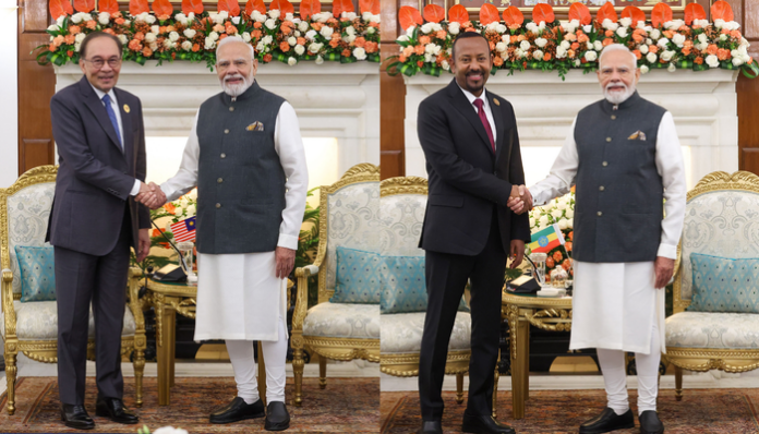 PM Modi held bilateral meetings with Malaysian and Ethiopian Prime Ministers on the sidelines of the BRICSS Summit.