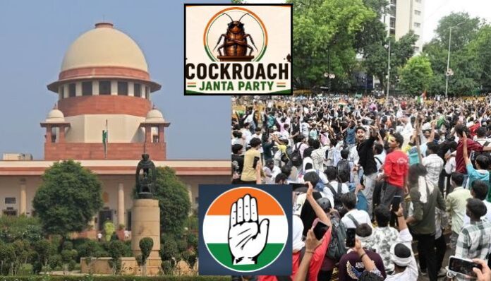 The Supreme Court’s decision to quash FIRs against protesters has triggered a fresh political fight between Congress supporters and the Cockroach Janata Party.