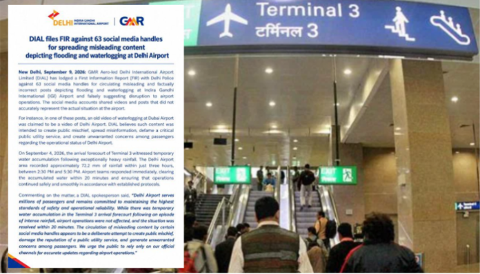 Delhi airport operator DIAL files FIR against 63 social media handles.