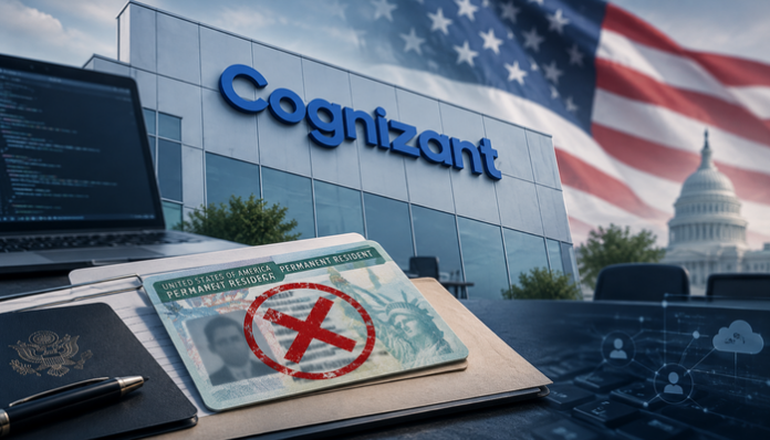 US Labour Department suspended Green Card filing of Cognizant.