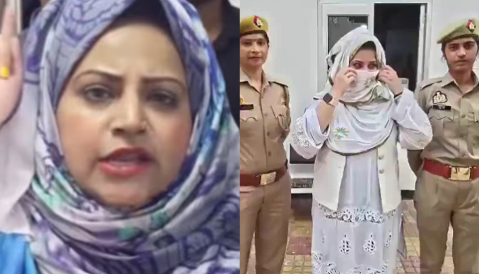 Due to her derogatory remarks on CM Yogi, Huda Zariwal has been taken into custody.