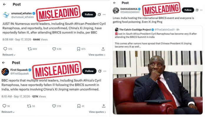 The Ministry of External Affairs busted fake news regarding BRICS summit on social media.