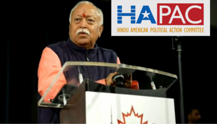 The Hindu American PAC denounces the pledge made by 100 US politicians to reject funds connected to RSS.