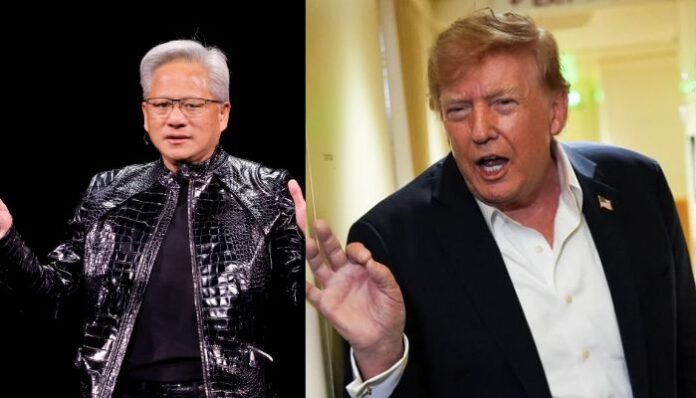 Donald Trump has rejected growing concerns over the dangers of artificial intelligence, calling them a “hoax” during a live call with Nvidia CEO Jensen Huang.