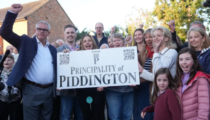 Piddington votes to leave the UK in protest at plans to house migrants.