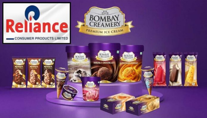 Reliance Industries has entered India’s ice cream market with Bombay Creamery, a new brand launched by its FMCG arm Reliance Consumer Products Ltd.