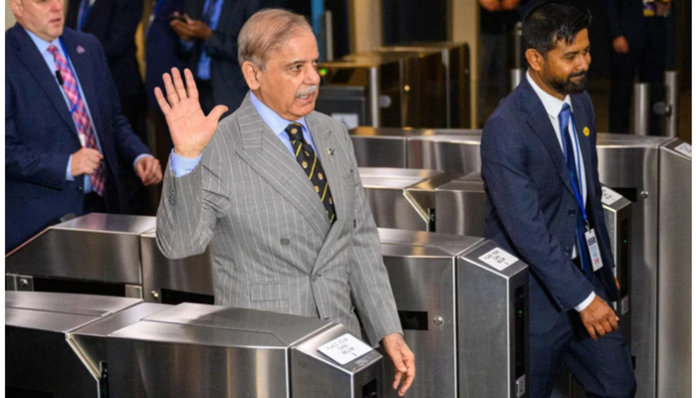 Pakistani PM Shahbaz Sharif refused to answer a question on terrorist Hafiz Saeed.