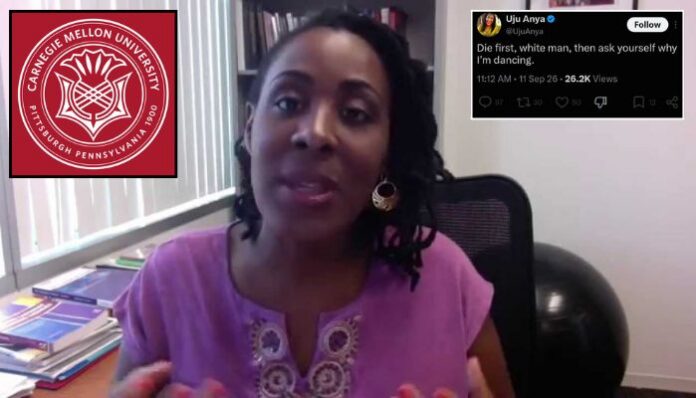 Professor Uju Anya is facing fresh criticism over a series of inflammatory social media posts, prompting Carnegie Mellon University to review the matter.