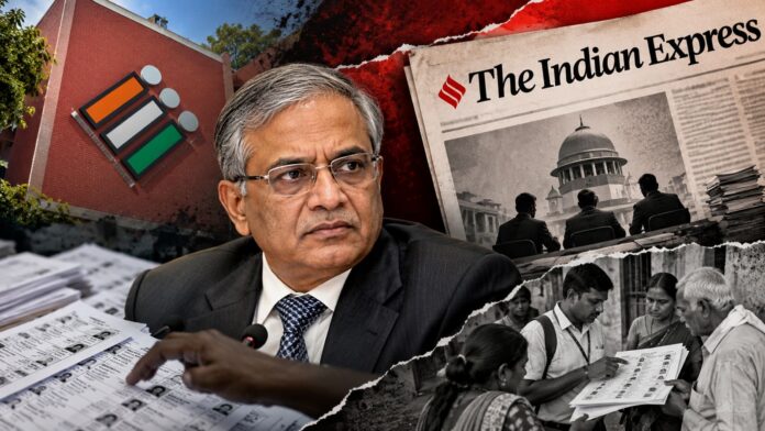 Indian Express Election Commission SIR internal crisis