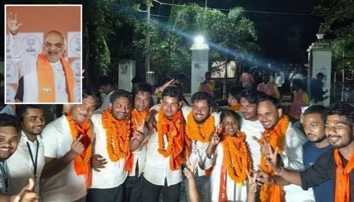 ABVP scores a sweeping victory in Odisha student polls.