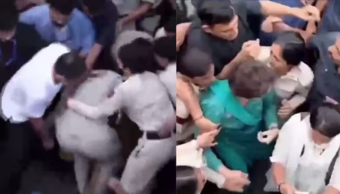 Delhi Police takes action over attacks on officials during Congress demonstration.
