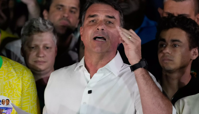 Flavio Bolsonaro leaves Brazil after losing the presidential race to Lula.