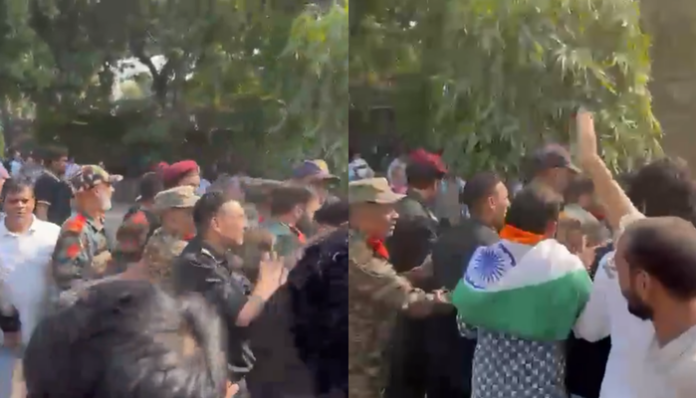 Protestors at Jamia Millia Islamia University clashed with guards.