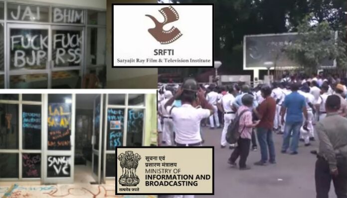 An 18-page internal report by the Ministry of I&B has detailed the 27th September clash between SFI and RSS-linked ABGP at Kolkata’s SRFTI.