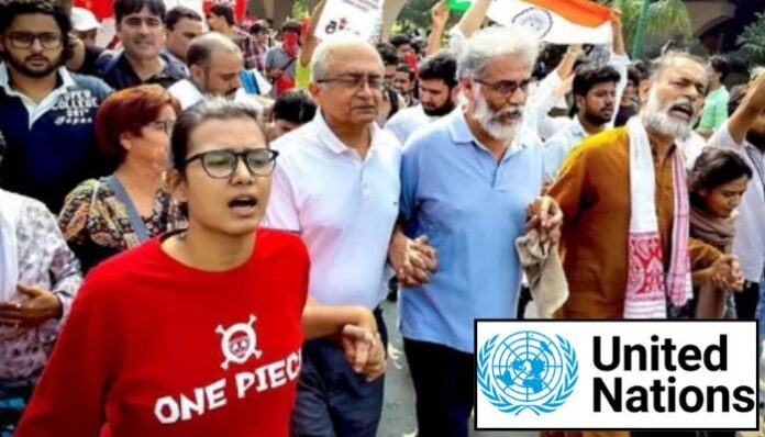 India has rejected the UN human rights office’s concerns over detentions during protests in Delhi.