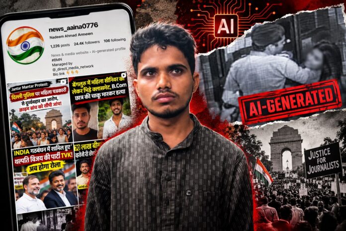 CJP protest AI poster Delhi Police nadeem ahmad ameen