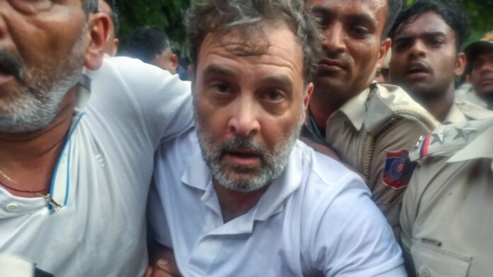 Rahul Gandhi detained