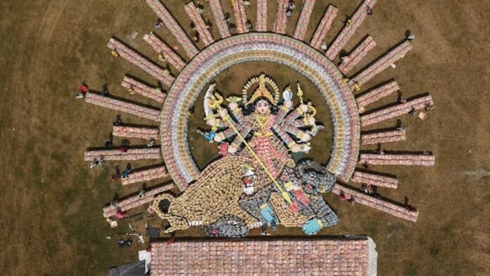 Adani Cement Maa Durga tribute Madhya Pradesh